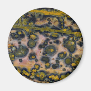 Imán Jasper de Océano con manchas amarillas