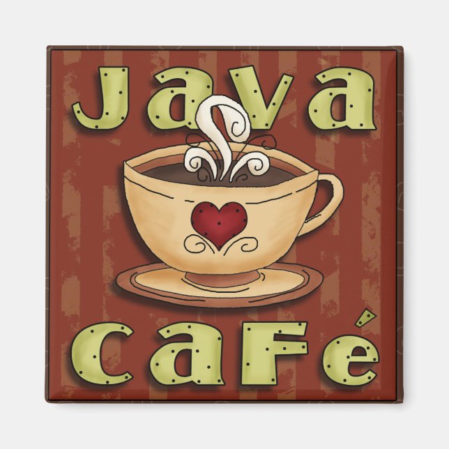Imán Java Cafe (Frente)