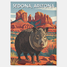 Imán Javelina en Sedona Arizona Viaja vertical