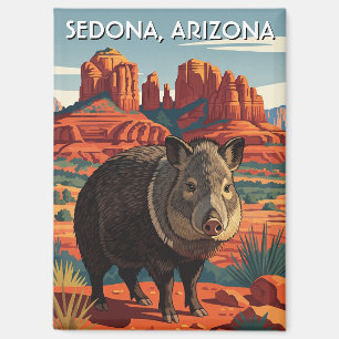 Imán Javelina en Sedona Arizona Viaja vertical