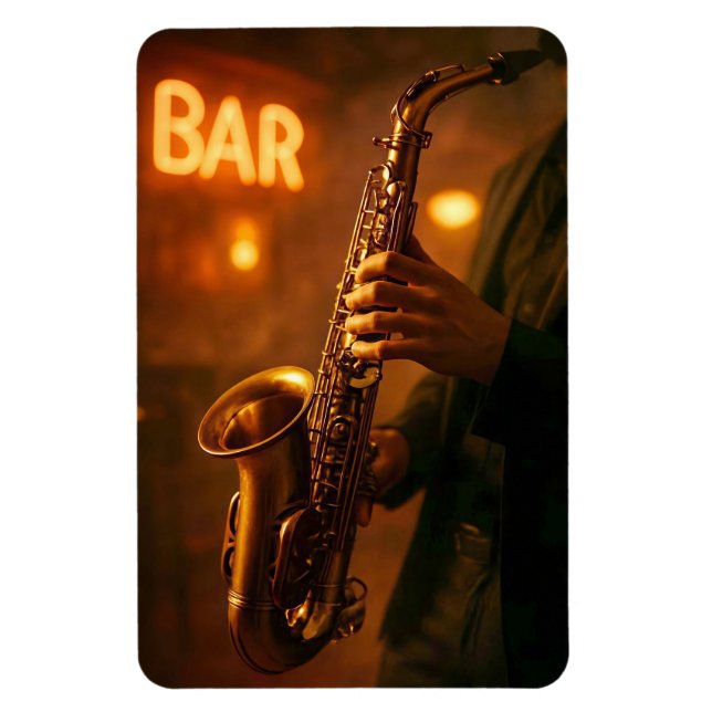 Imán Jazz en Luces de Bar (Vertical)