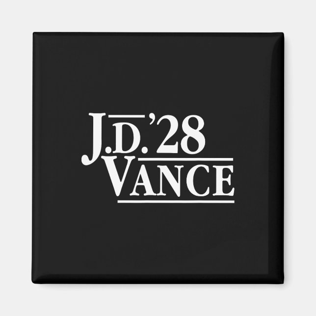 Imán Jd Vance 28 Red Vance 2028 J.d. President Hillbill (Frente)