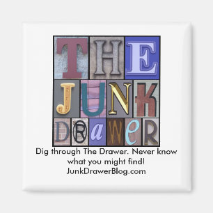 Imán JDLogo, cavar a través del cajón. Nunca sabes qué.