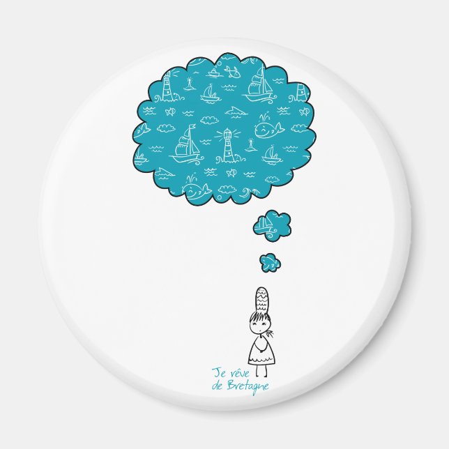 Imán Je reve de Bretagne (Frente)