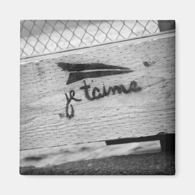 Imán Je T'aime (Te amo) Magnet (Frente)