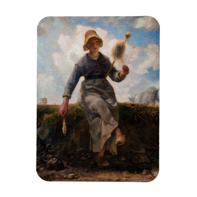 Imán Jean-Francois Millet - El Chica Spinner (Vertical)