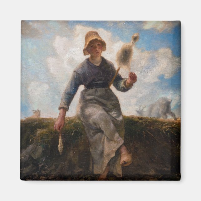 Imán Jean-Francois Millet - El Chica Spinner (Frente)