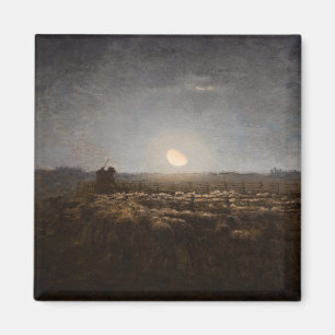Imán Jean-Francois Millet - Sheepfold, luna 1872