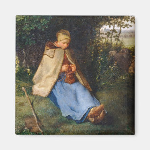 Imán Jean-Francois Millet - The Knitter