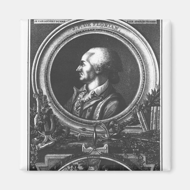 Imán Jean-Pierre Claris de Florian (Frente)