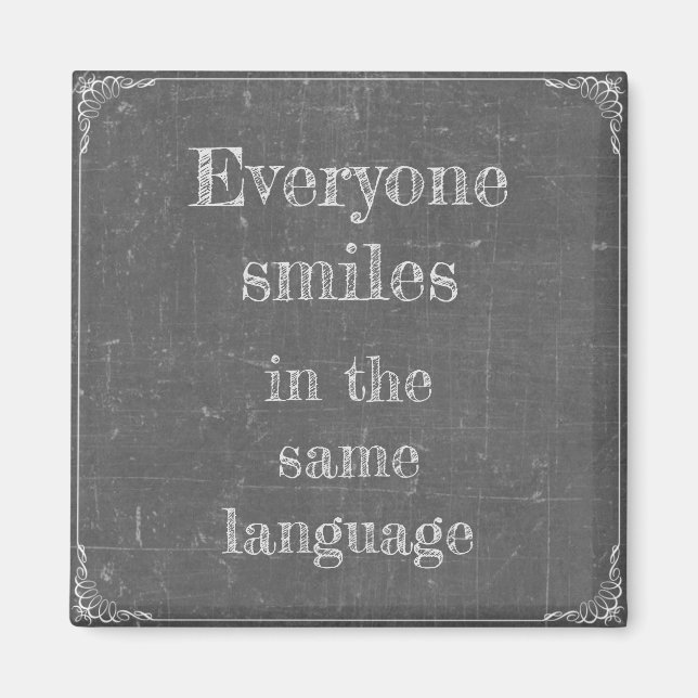 Imán Jeder lächelt en derselben Sprache (Frente)