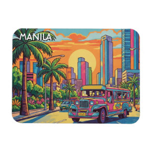 Imán Jeepney en Manila Filipinas Viajes