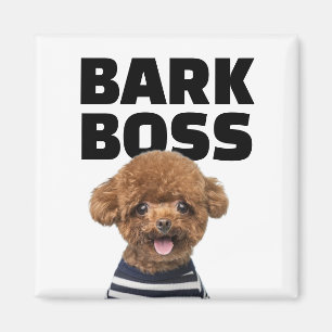 Imán Jefe de la Corteza Foto de Perro Personalizada Reg