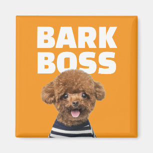 Imán Jefe de Ladrido Foto de Perro Personalizada Regalo