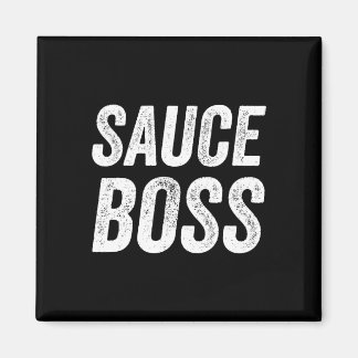 Imán Jefe de Salsa Chef Bbq Cocina Comida Humorísticaa