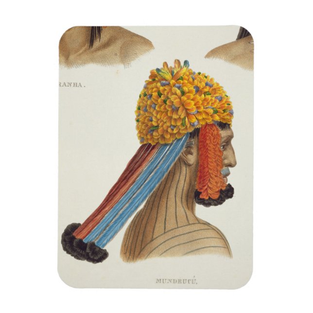 Imán Jefe de un hombre de la tribu Mundrucu, de 'Trave. (Vertical)