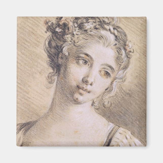 Imán Jefe de un joven Chica (Frente)