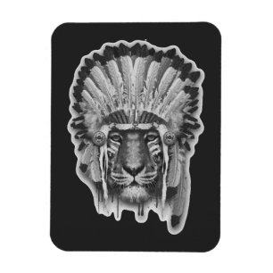 Imán Jefe del tigre del nativo americano