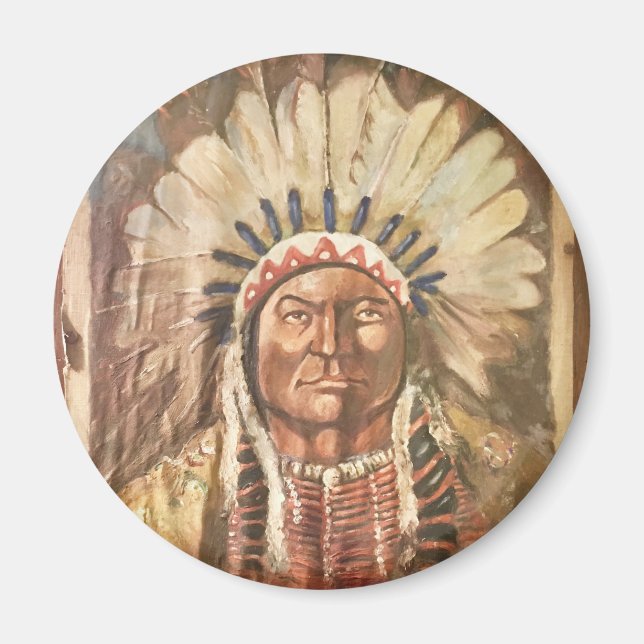 Imán Jefe indio de Sitting Bull (Frente)