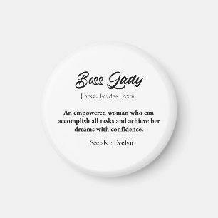 Imán Jefe Lady Mug - Duelo de mujer empoderada, confian