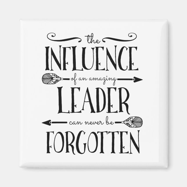 Imán Jefe, líder, mentor, regalo gracias (Frente)