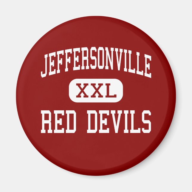 Imán Jeffersonville - Red Devils - Jeffersonville (Frente)
