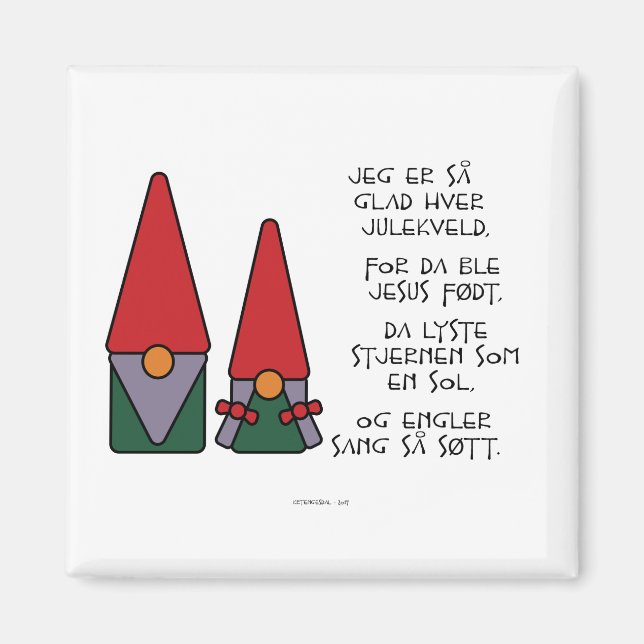 Imán Jeg er så contento (Frente)