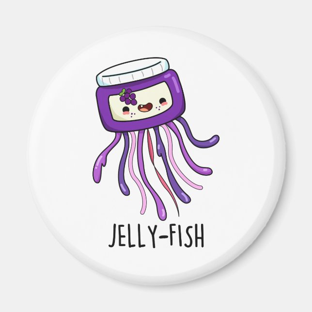 Imán Jelly-fish Funny Jelly Jar Pun (Frente)