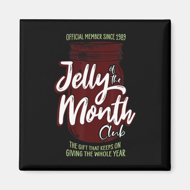Imán Jelly Of Month Club Diversión Hombres Y Mujeres Ch (Frente)