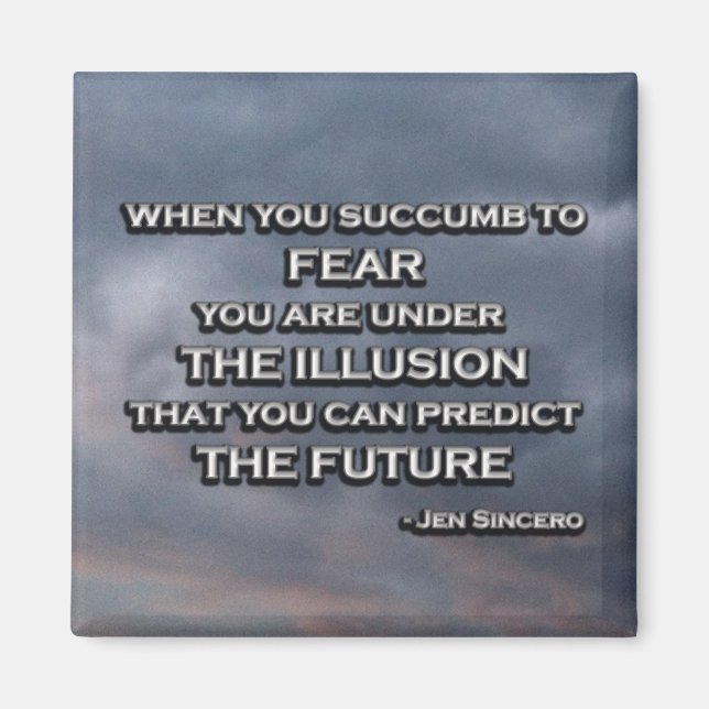 Imán Jen Sincero Badass Cita Motivadora Magnet (Frente)