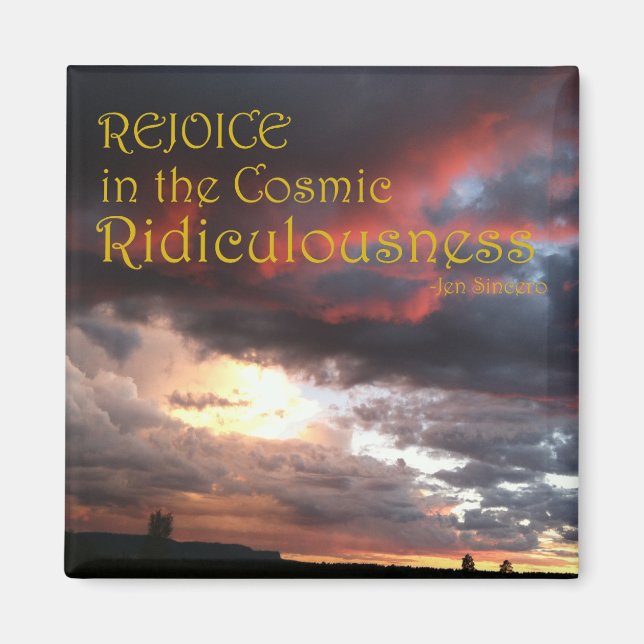 Imán Jen Sincero Badass Cita Motivadora Magnet (Frente)