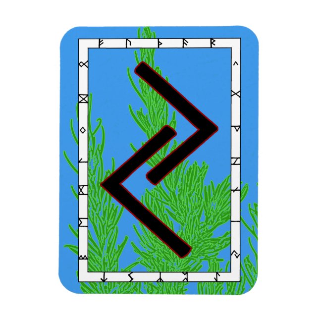 Imán Jera Viking Rune Magnet - Cosecha! (Vertical)