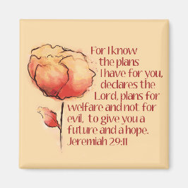 Imán Jeremiah 29:11 Magnet — Porque conozco los planes.