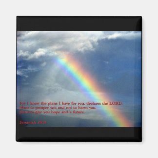 Imán Jeremías 29:11 Arcoiris