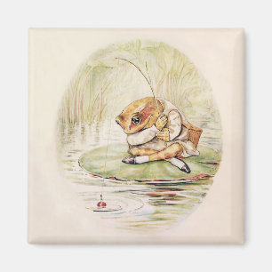Imán "Jeremy Fisher en un ladrillo" por Beatrix Potter