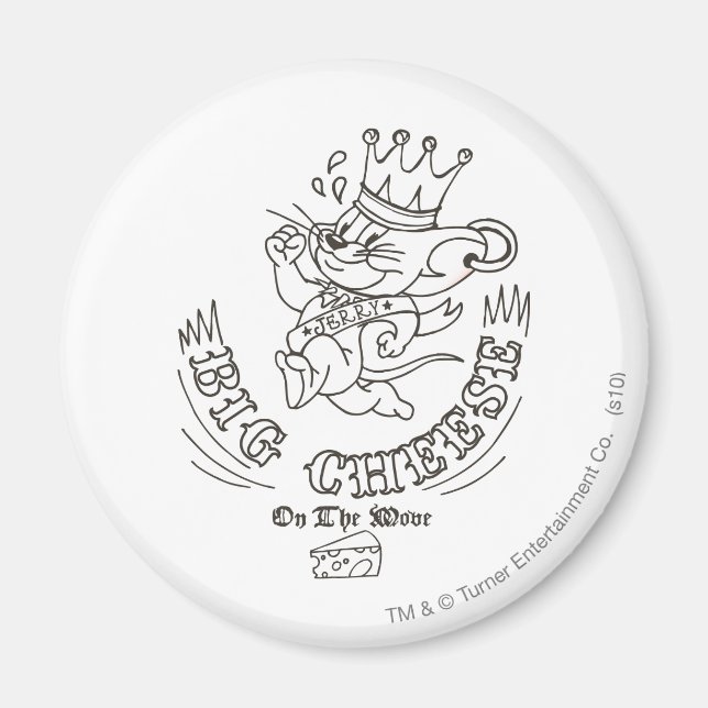 Imán Jerry Big Cheese En La Luna 1 (Frente)