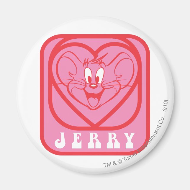 Imán Jerry Pink Hearts (Frente)