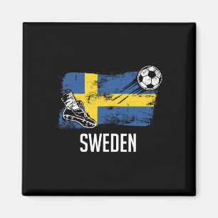 Imán Jersey de la bandera de Suecia equipo de fútbol su