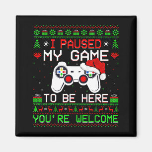 Imán Jersey Feo De Navidad De Videojuegos Divertido Jug
