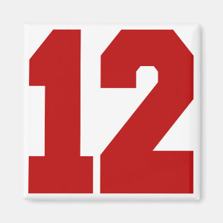 Imán Jersey rojo número 12