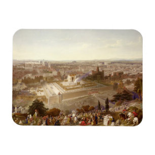 Imán Jerusalén en su grandeza, grabada por Charles Mot