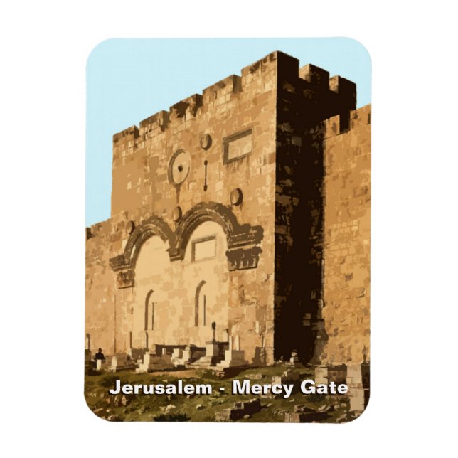 Imán Jerusalén - Puerta de la Misericordia (Vertical)