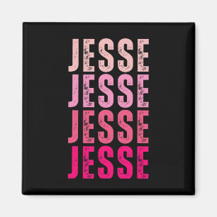 Imán Jesse Nombre Personalizado I Love Jesse Vintage