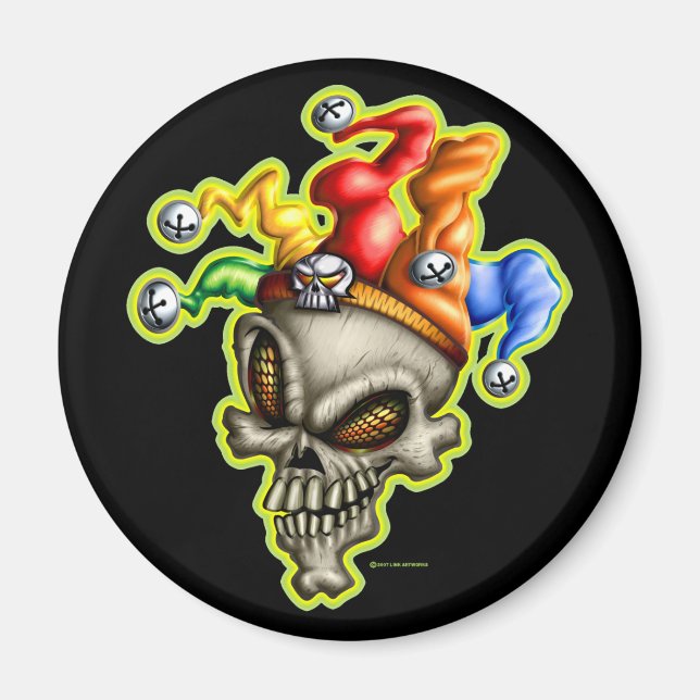 Imán Jester Skull Magnet (Frente)