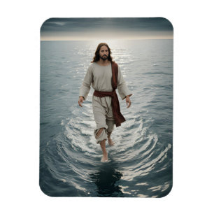 Imán Jesucristo camina por el agua