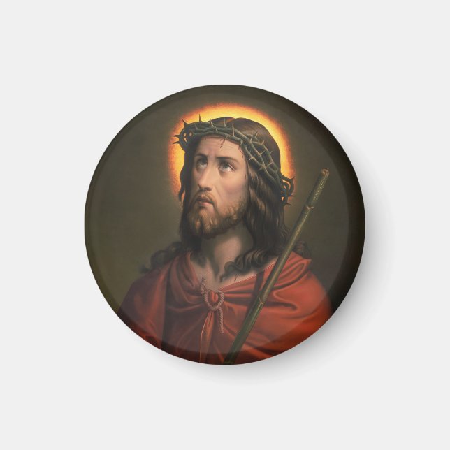 Imán Jesucristo con corona de ánimos (Frente)