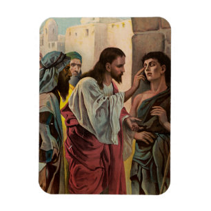 Imán Jesucristo curando al ciego