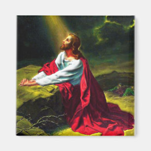 Imán Jesucristo que ruega en el jardín de Gethsemane