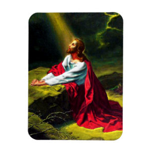 Imán Jesucristo que ruega en el jardín de Gethsemane