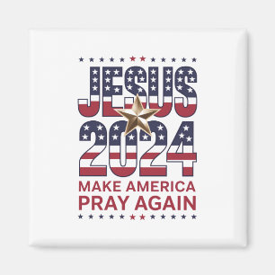 Imán Jesús 2024 Haz que América Ore de Nuevo